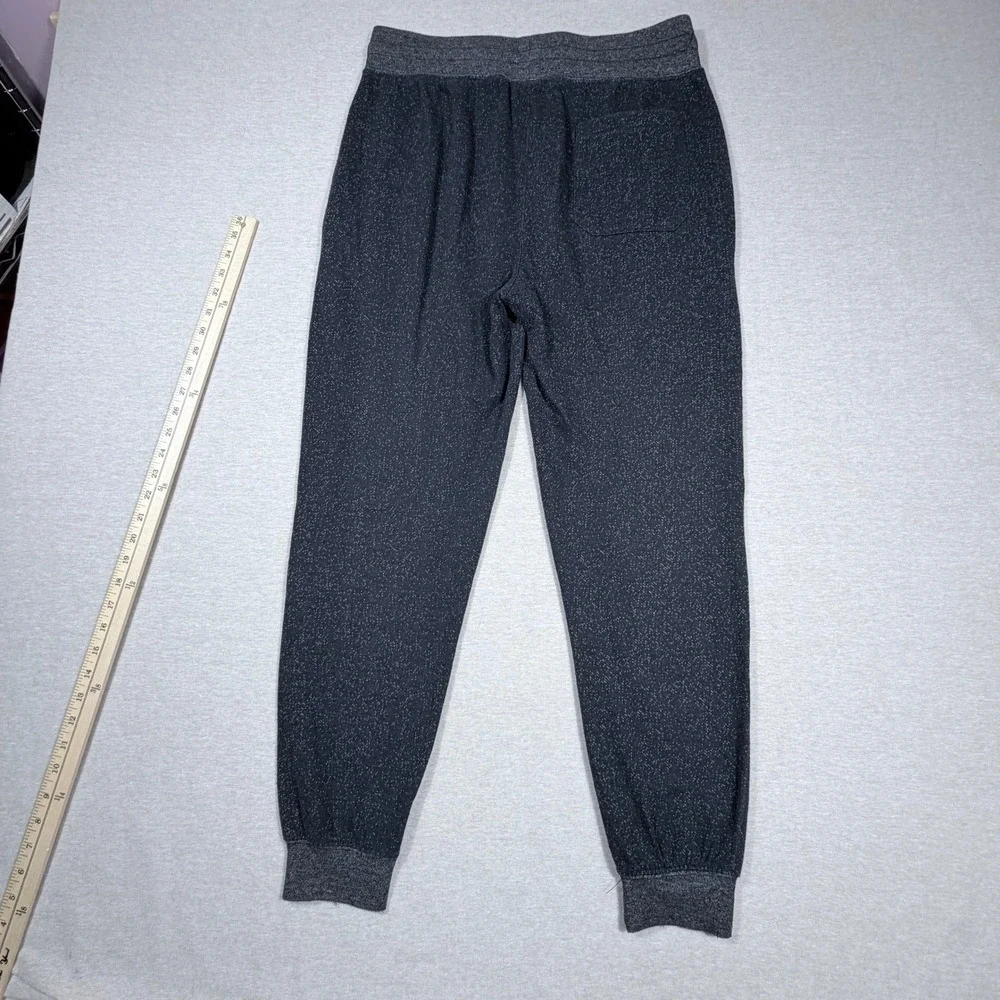 NBA Chicago Bulls Mens Medium Black Space Dye Jogger Sweatpant Basketball Hoops